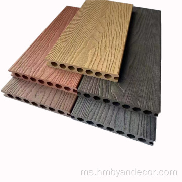 WPC Waterproof Decking Lantai Kayu Pepejal Luar